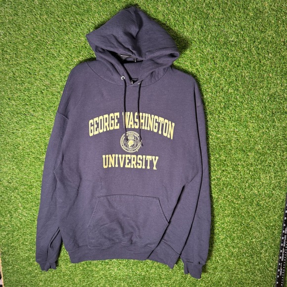 Champion Other - Champion George Washington Univ Navy Hoodie Men's L Embroidered Logo